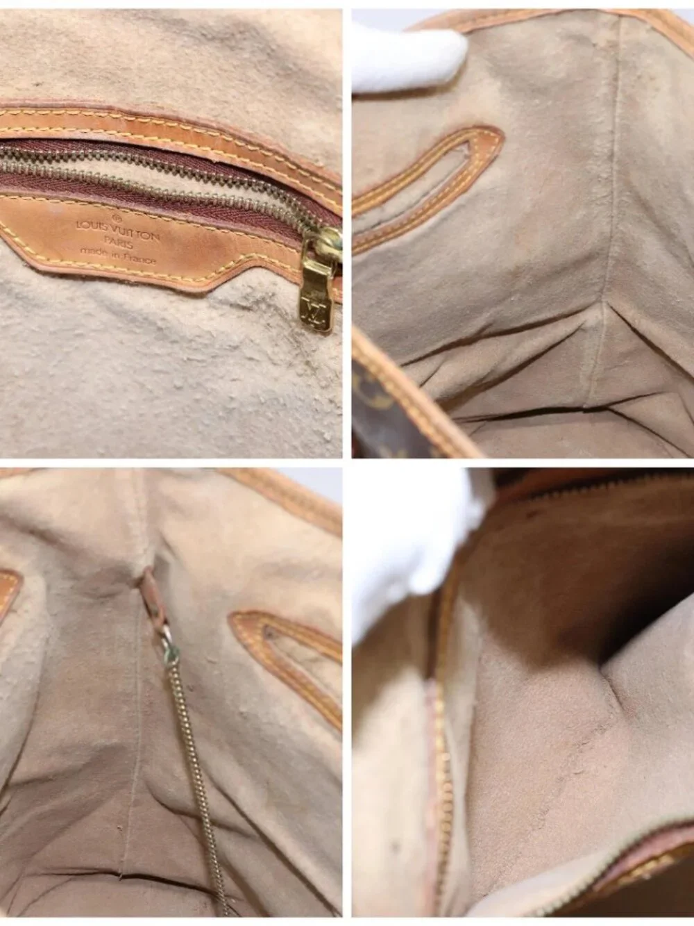 LOUIS VUITTON Monogram Bucket GM Shoulder Bag M42236 LV Auth